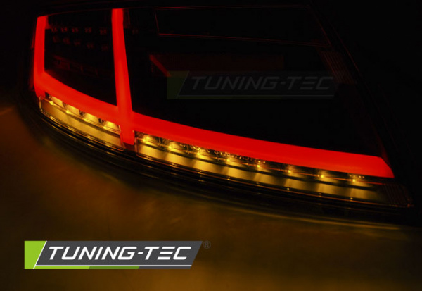 Voll LED Lightbar Design Rückleuchten für Audi TT 8J 06-14 rot/klar mit dynamischem Blinker
